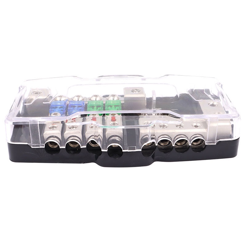 Khối Cầu Chì Phân Phối Âm Thanh 4 Chiều 30A 60A ANL Blade 0 / 4GA Cho Xe Hơi