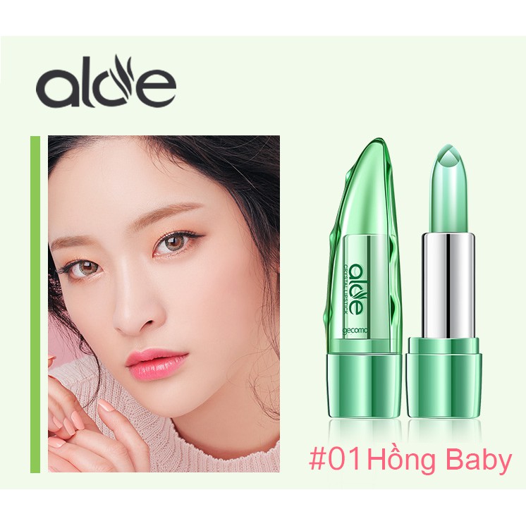 Thỏi Son Gió AloE Cao Cấp + ( quà tặng bút chì kẻ mày)