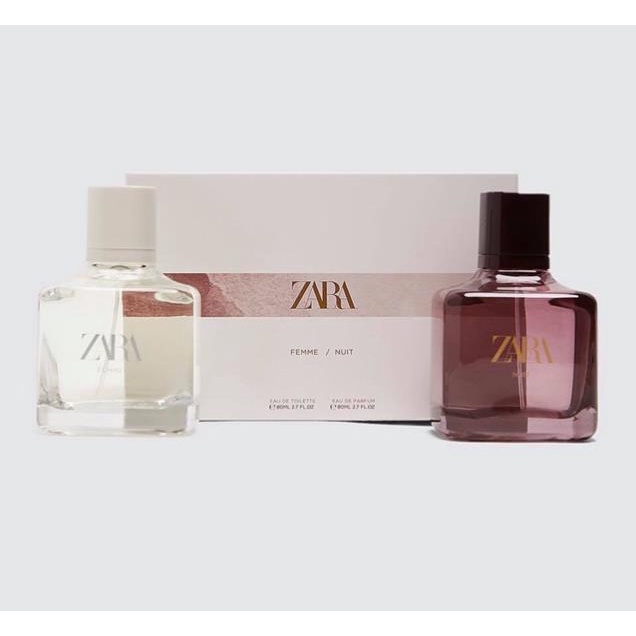 Set nước hoa nữ ZARA FEMME EDT + NUIT EDP 80 ML