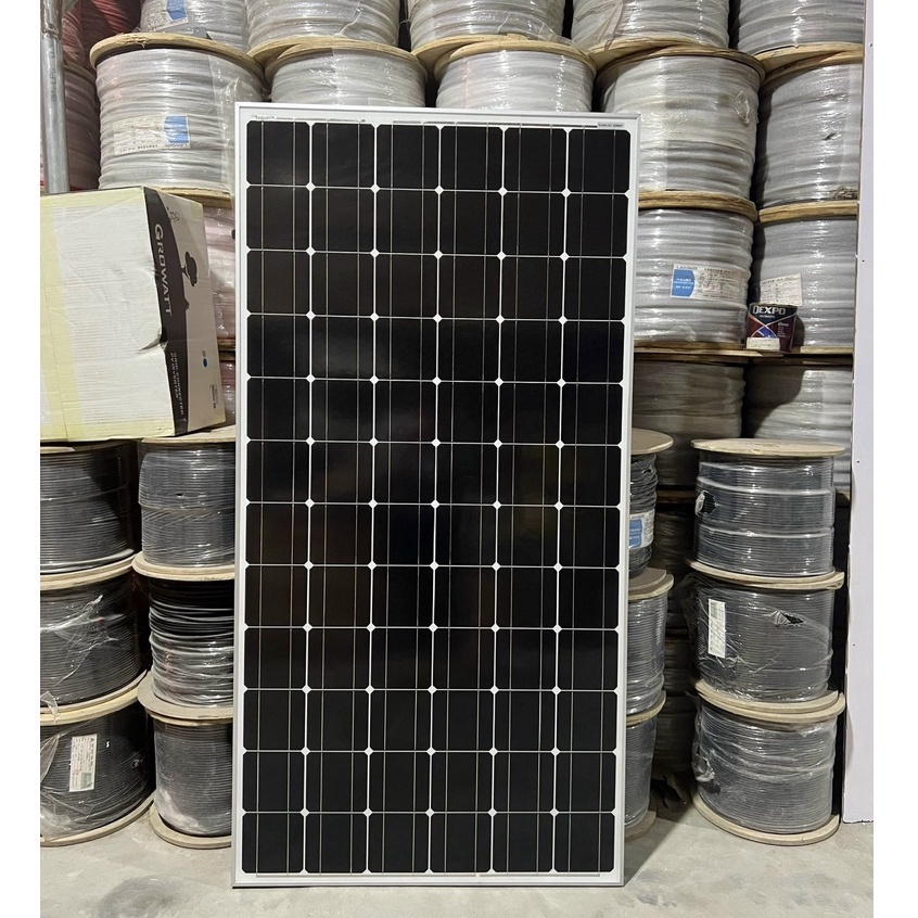 Pin năng lượng mặt trời mono 200w - tặng 1 đks 30a LCD + 1 cặp jack mc4 đơn