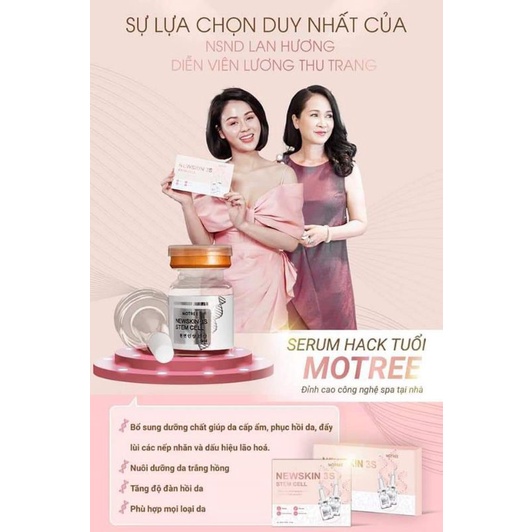 Serum Căng Bóng Da, se khít lỗ chân lông Newskin trẻ hoá, phục hồi da chỉ Sau 3 giây- Hộp 6 chai(Serum Hack Tuổi MoTree)