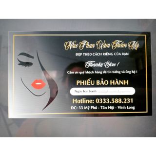 [GIÁ SIÊU RẺ] THIẾT KẾ IN ẤN PHIẾU BẢO HÀNH 500CÁI