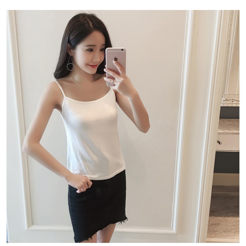 Áo thun SUXI 2 dây màu trơn thời trang đơn giản