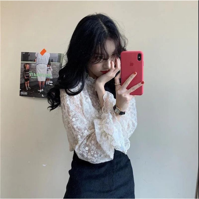 Áo Ren Kiểu Mỏng Một Lớp Mặc Kèm Áo Len, Gile Phong Cách Bánh Bèo Dễ Thương ❤️