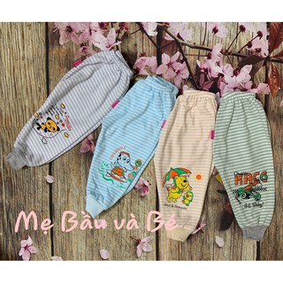 Quần nỉ kẻ mỏng cho bé