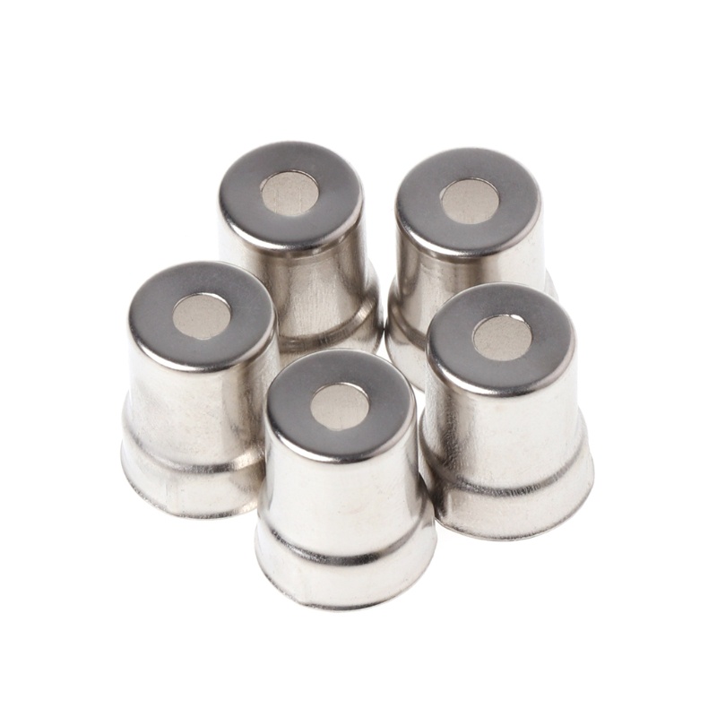Set 5 nắp tròn bằng thép màu bạc từ tính cho lò vi sóng