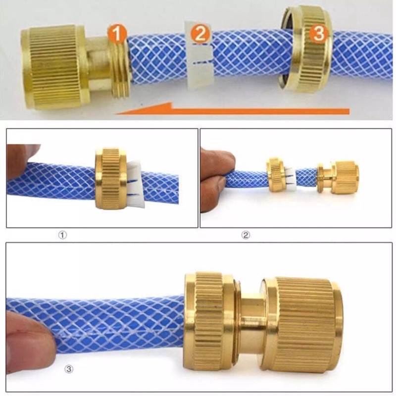 Khớp nối đồng đầu vào/ Nối nhanh đầu nước vào/ Bộ khớp nối nhanh đầu nước vào cho máy rửa xe/Phụ kiện máy rửa xe