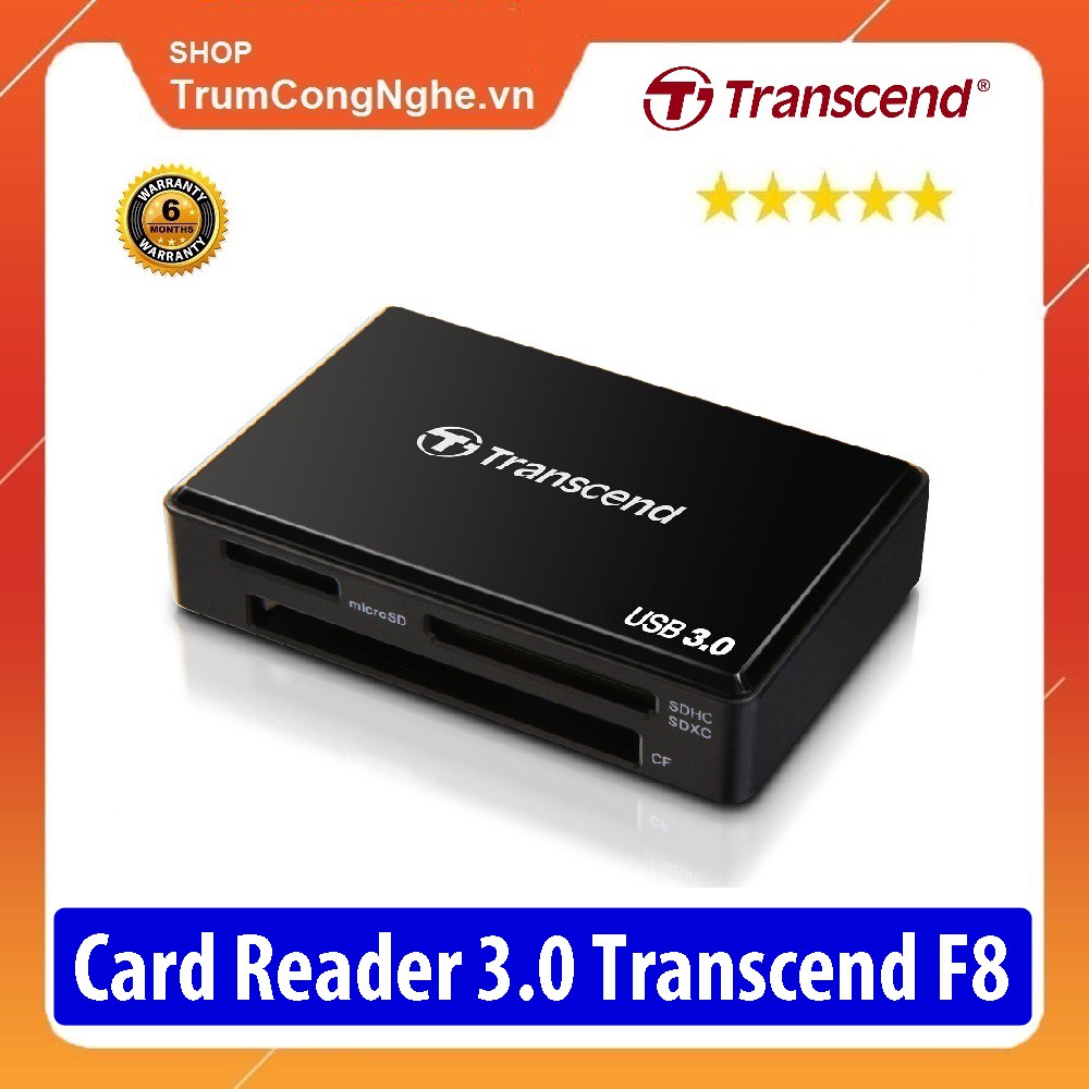 Đầu đọc thẻ nhớ 3.0 Transcend F8 All in one