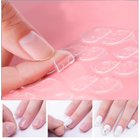 Bộ 24 Sticker Dán Móng Tay Bằng silicone