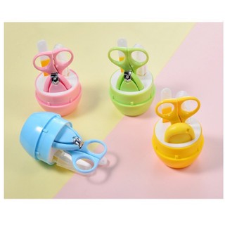 Bộ Cắt Móng Tay Cho Bé 4 Chi TIết Tiện Dụng, Bộ Căt Móng Cho Bé Hình Viên Thuốc
