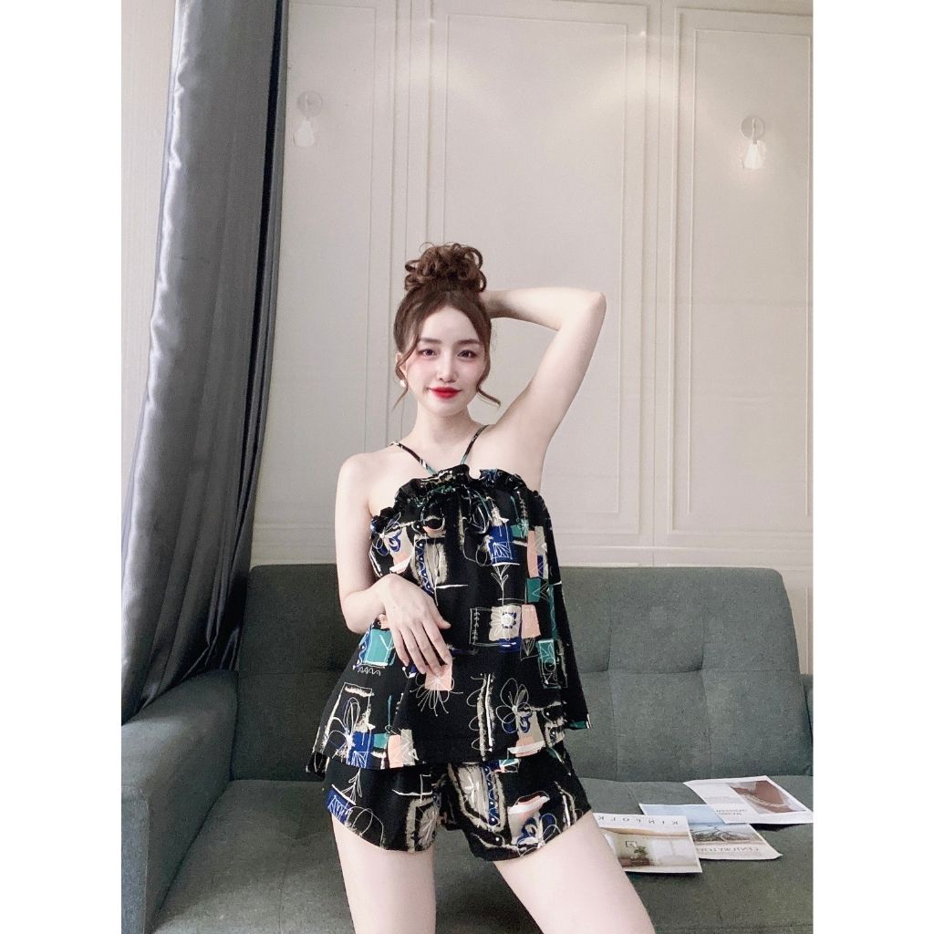 Đồ ngủ nữ❣️FREE SHIP❣️Đồ ngủ sexy lụa MANGO cao cấp mềm mại xinh xắn