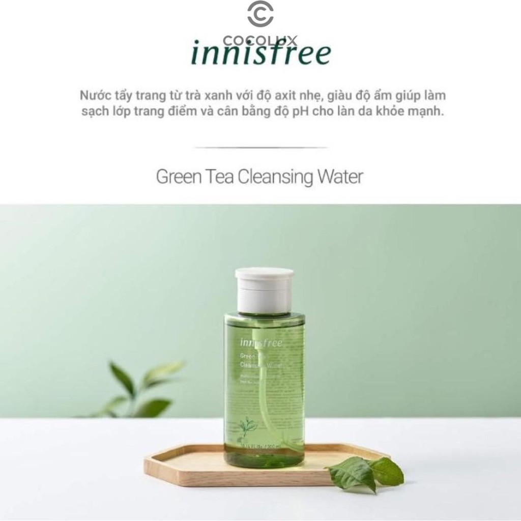 [CoCoLux] Nước tẩy trang innisfree trà xanh 300ml