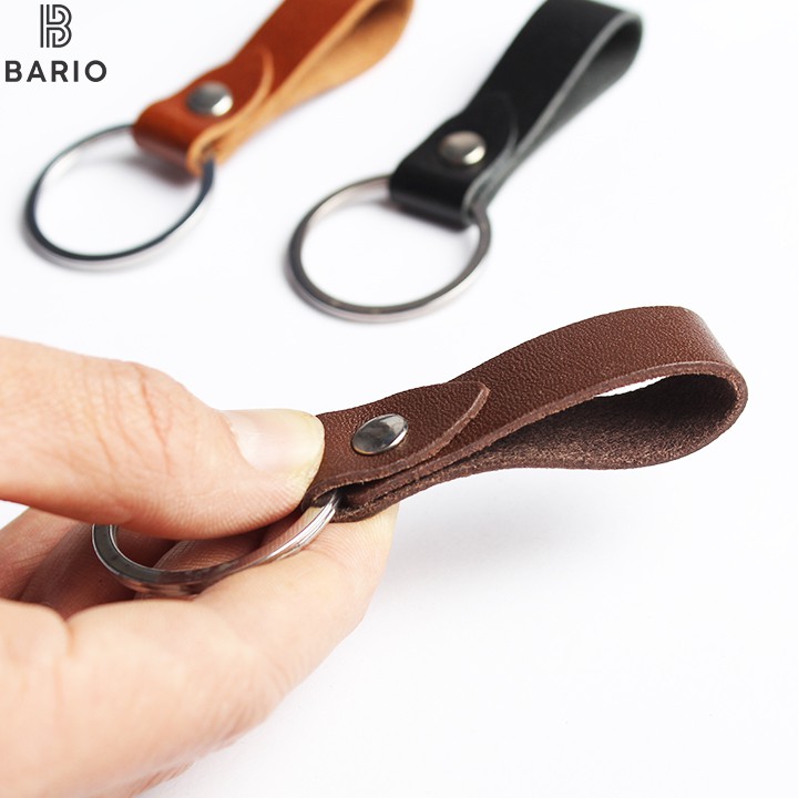 Combo 3 móc chìa khóa da bò thật