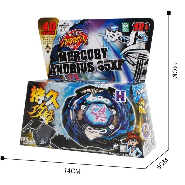 Đồ chơi con quay vô cực Burst METEO L-DRAGO 4D kim loại kèm cuộn dây cho trẻ em