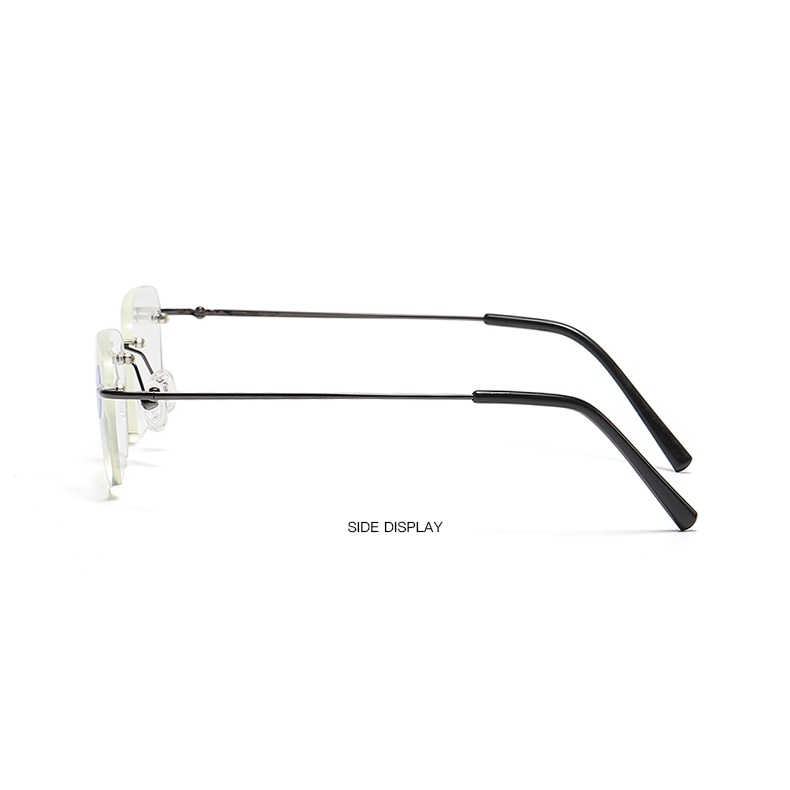 Kính Đọc Sách 3512 Không Viền Chống Tia Bức Xạ Chất Liệu Kim Loại 100 150 200 250 300 350 400