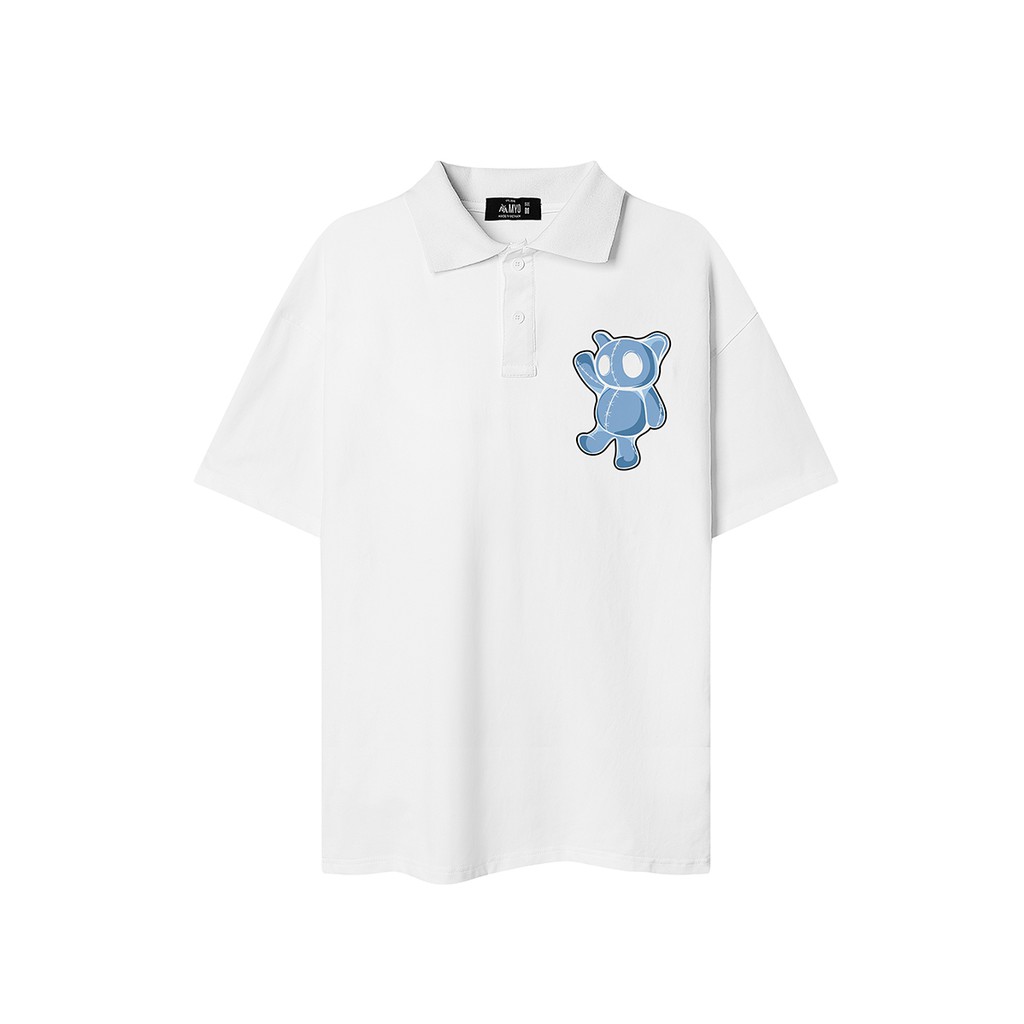 Áo Polo Nam MYO Vải Cotton In Hình Teddy Negative