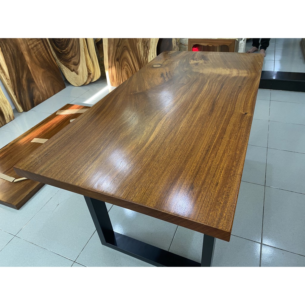 Bàn ăn bàn học gỗ Lim nguyên khối