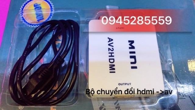 Bộ chuyển đổi tín hiệu AV ra Hdmi và HDMI ra Av hàng tốt có bảo hành