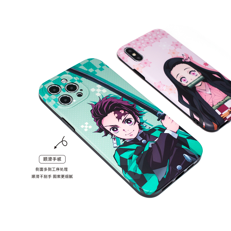 Ốp Điện Thoại Silicon Mềm Họa Tiết Anime Demon Slayer Dành Cho iPhone Xs MAX XR 14 13 12 11 PRO MAX