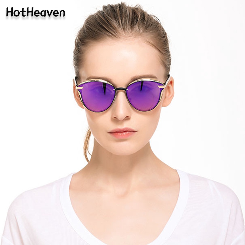 Kính Mát Mắt Mèo Chống Tia UV400 Phân Cực Gọng Kim Loại 6 Kiểu Dáng Unisex Thời Trang