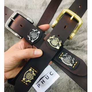 Bảo hành da 2 năm thắt lưng dây nịt nam da bò sáp nguyên tấm mẫu JS