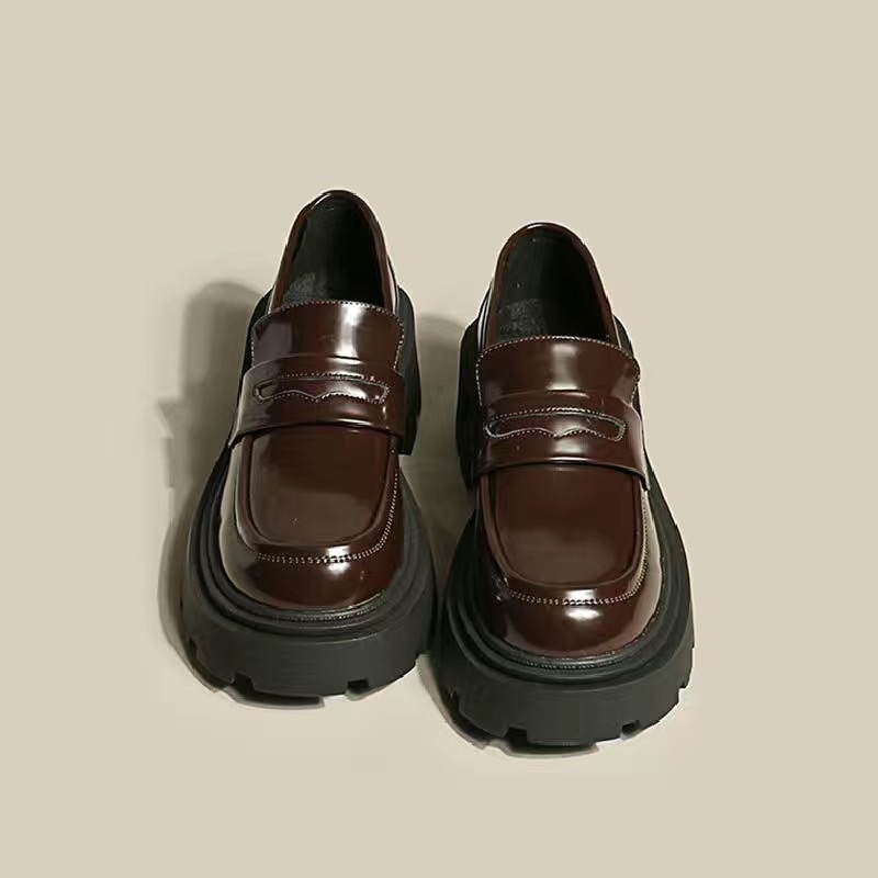 Giày Loafer nữ da cao 6cm