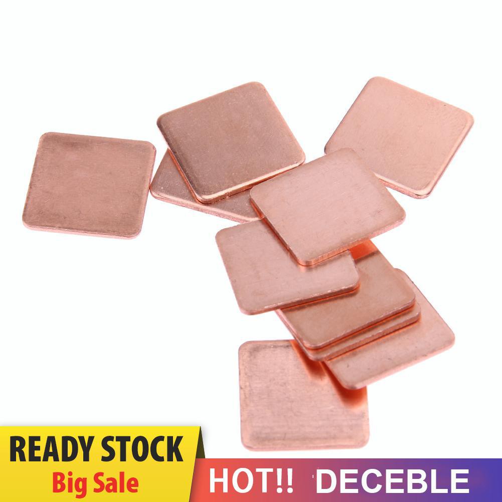 Bộ 20 Miếng Đồng 15mm X 15mm 0.3mm Sang 2mm Cho Laptop