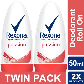 Rexona Women Anti Perspirant Deodorant Roll On Passion 50ml Twin Pack