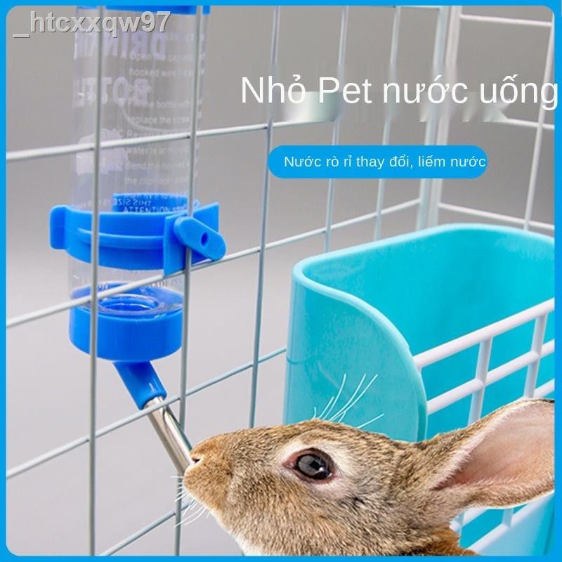 vòi uống nước cho thú cưng, đồ dùng thỏ, thiết bị nuôi ấm đun chống nhỏ giọt treo, ăn tự động, ổ cắm bằng thép