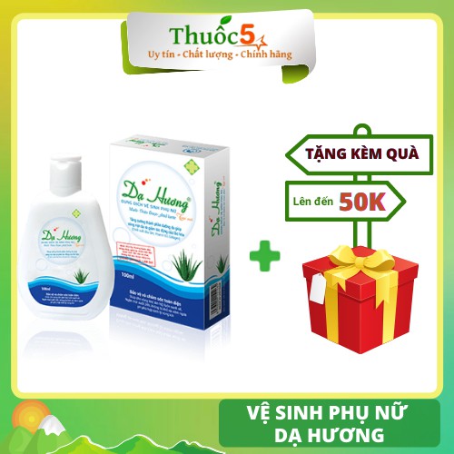 Dung dịch vệ sinh phụ nữ Dạ hương khử mùi hôi, vệ sinh sạch sẽ chai 100ml