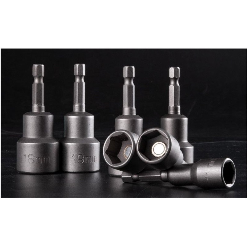 Đầu chụp BuLong 80mm chân lục giác cho khoan pin và khoan điện sâu lòng| Mũi bắn bulong chân lục giác L+R+T LRT