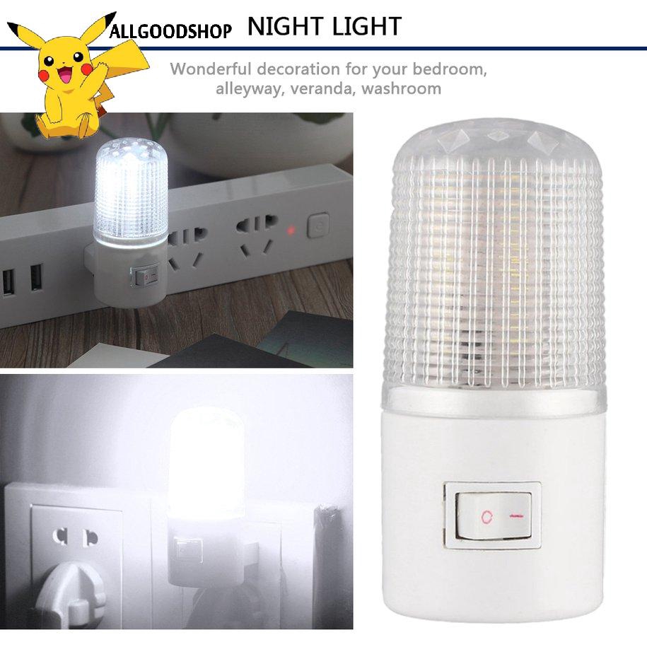 Đèn ngủ 1W gồm 4 bóng đèn LED có phích cắm tường hoặc phòng ngủ