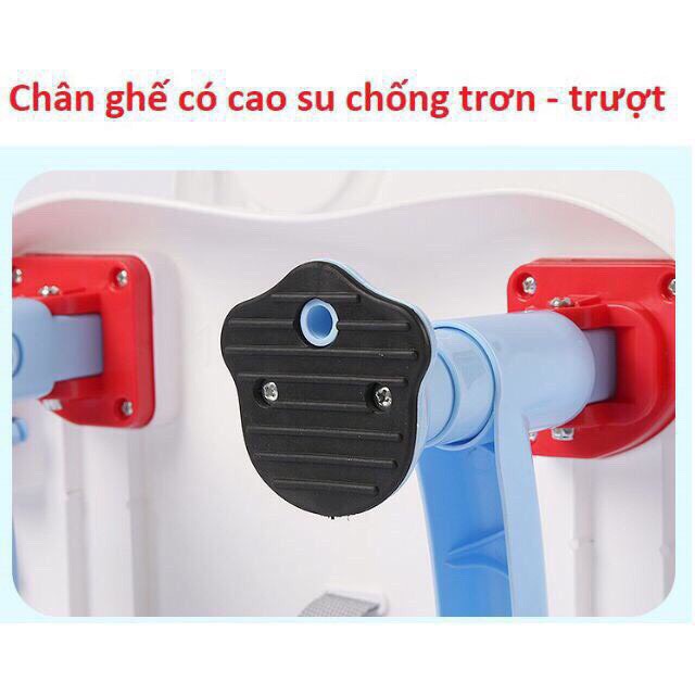 [Mã 154FMCGSALE giảm 8% đơn 500K] Ghế ăn dặm Hanbei/ T918 lắp 3 độ cao cho bé từ 6th đến 4 tuổi (full bộ)