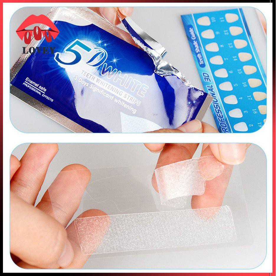 [Hàng mới về] Bộ 14/7 Cặp Miếng Gel Dán Chăm Sóc Làm Sạch Vệ Sinh Răng Miệng 5D/3D