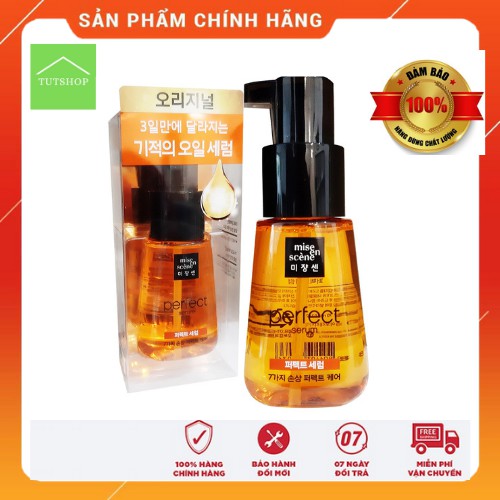 Tinh chất dưỡng tóc Miseen Scène Perfect Repair Serum Light giúp phục hồi hư tổn, ngăn gãy rụng tóc