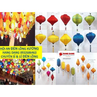 Đèn lồng Hội an *GÍA TẬN XƯỞNG*❤ TRÒN-TỎI-TRỤ❤ size 30cm,35cm,45cm ĐỦ MÀU *FREESHIP*