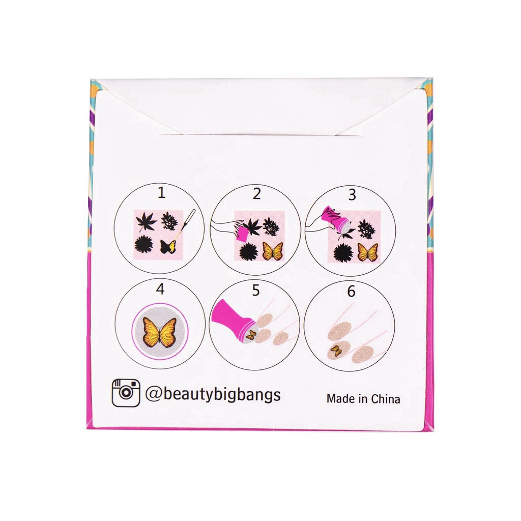 Khuôn đóng dấu trang trí móng BeautyBigBang 6*6cm