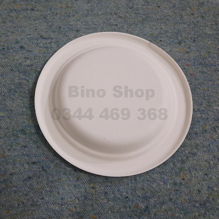 10 Đĩa Tròn Bã Mía 18cm