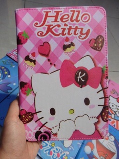 [SALE 10%] Bao da IPad hoạt hình Hello Kitty - Doraemon IPad