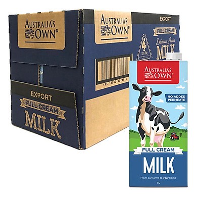Sữa tươi Úc Australias Own nguyên kem ít béo - Date T5/2022