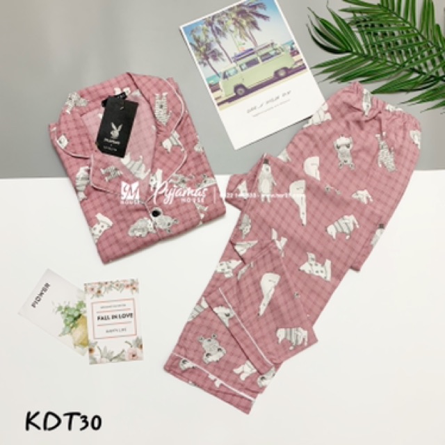 Pijama Kate Thái dài tay L1 (video & ảnh độc quyền) | BigBuy360 - bigbuy360.vn