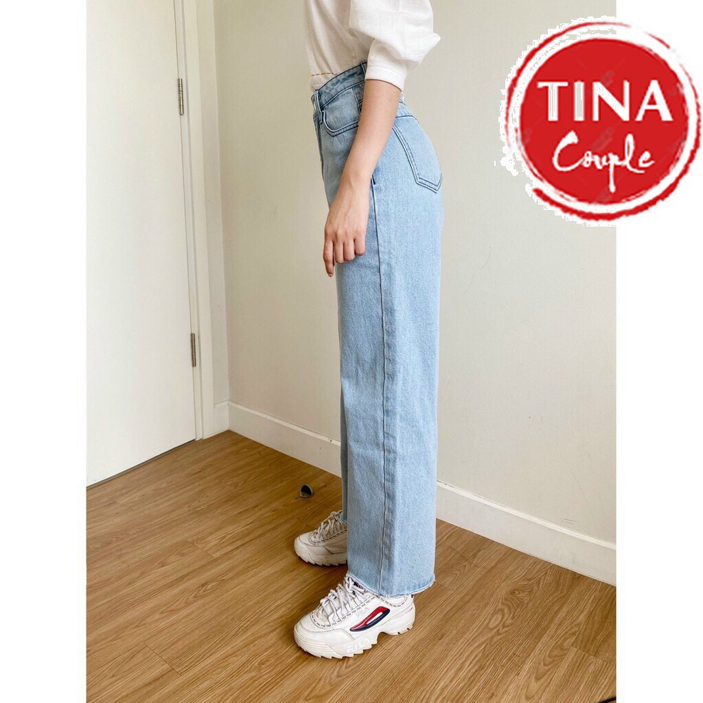 QUẦN BAGGY JEAN NỮ ỐNG RỘNG LOE - COUPLE TINA