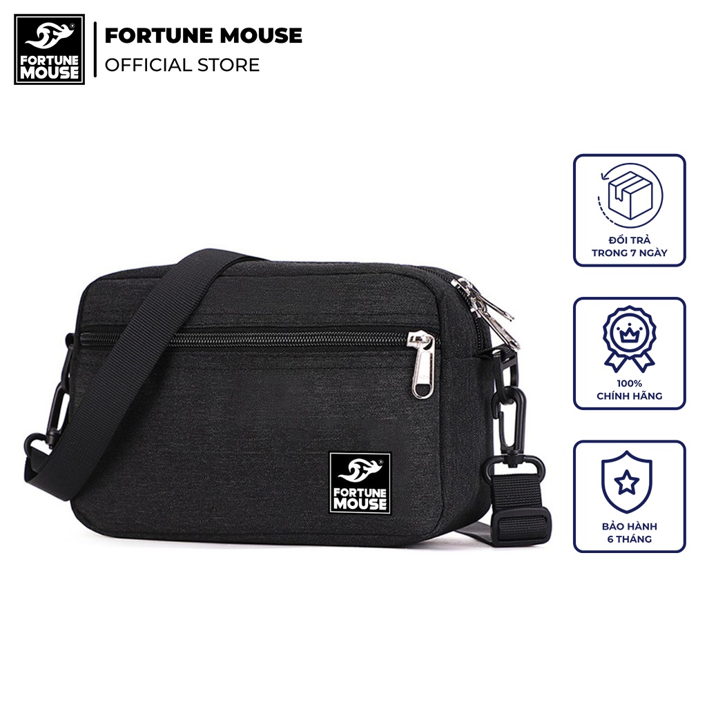 Túi xách du lịch Fortune Mouse cỡ lớn nhiều ngăn sang trọng 8642 + TẶNG KÈM túi đeo chéo C345