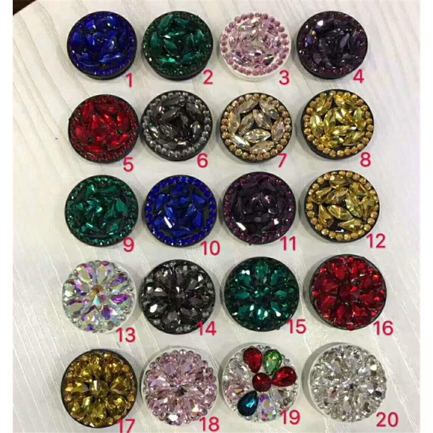 Giá đỡ điện thoại tự dính hình tròn đính kim cương giả lấp lánh | BigBuy360 - bigbuy360.vn