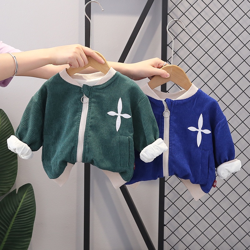 Áo Khoác Nhung Có Khóa Kéo Phong Cách Hàn Quốc Thời Trang Xuân Thu 2022 Kích Thước 80-120cm