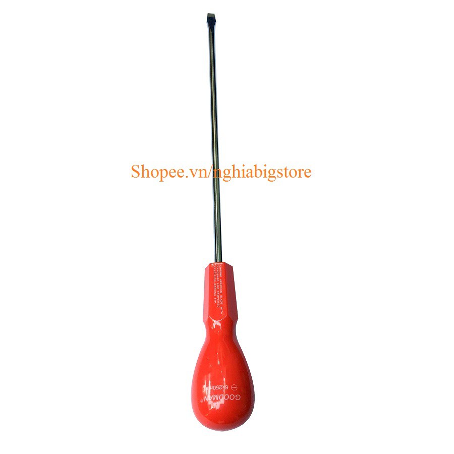 Tuốc nơ vít - Tua Vít Đầu Dẹp 6x250mm Có Nam Châm Goodman