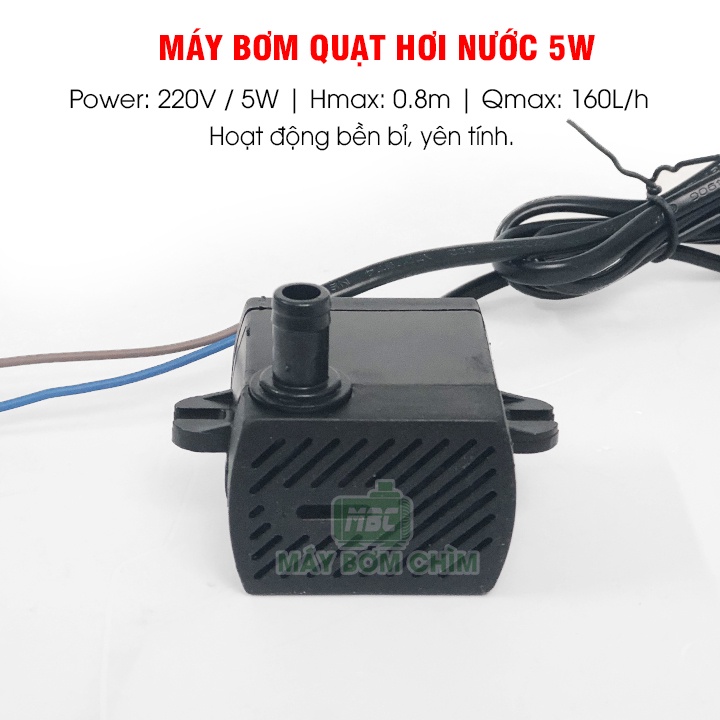 Máy bơm quạt hơi nước 5w DYH | Dùng cho quạt Diakio, Sunhouse, Midea  loại nhỏ