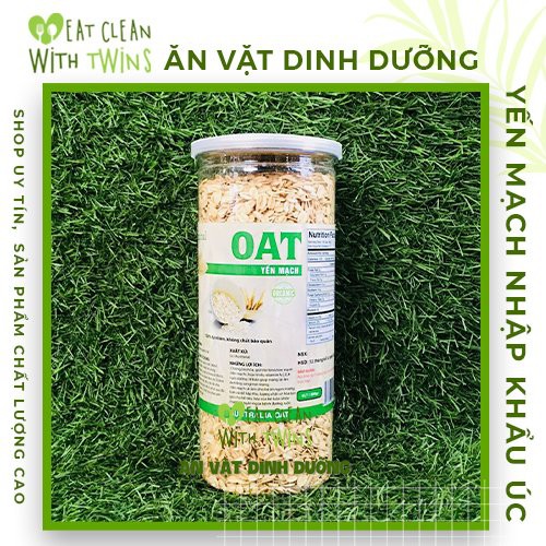 YẾN MẠCH OAT (ÚC) ❤️FREE SHIP❤️ YẾN MẠCH ORGANIC CAO CẤP - THỰC PHẨM GIẢM CÂN, ĂN KIÊNG DINH DƯỠNG 500G