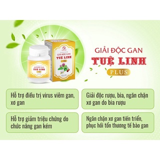 GIẢI ĐỘC GAN TUỆ LINH – HỖ TRỢ ĐIỀU TRỊ VIÊM GAN B GAN NHIỄM MỠ XƠ GAN MEN GAN CAO