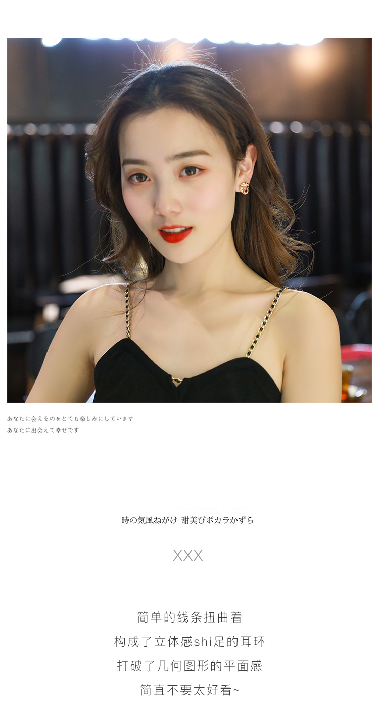 Bông tai bạc s925 đơn giản nhỏ nhắn xinh xắn phong cách thời trang hàn quốc 2019